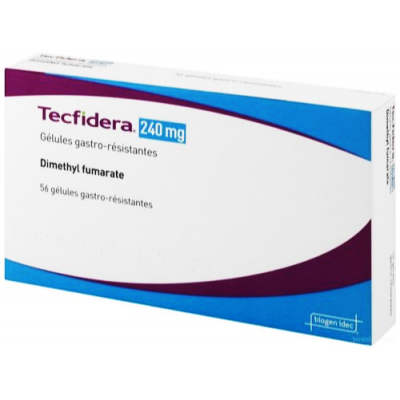 Tecfidera 240 mg ( Dimethyl Fumarate ) 56 gastro-resistant hard capsules