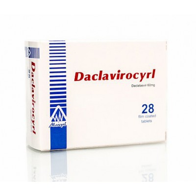 Daclavirocyrl 60 mg ( Daclatasvir 60 mg ) 28 film-coated tablets 