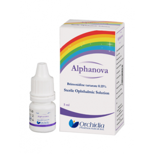 Alphanova 0.15 % Ophthalmic Solution ( Brimonidine Tartarate ) 5 mL Eye drops
