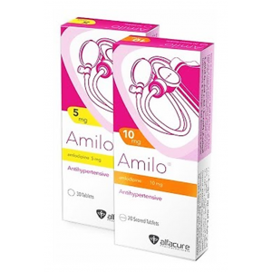 Amilo 10 mg ( Amlodipine ) 20 tablets