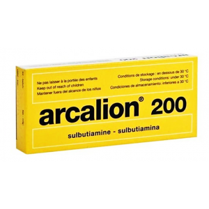 Arcalion 200 mg ( Sulbutiamine ) 40 tablets