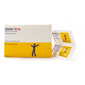 Catafast 50 mg ( Diclofenac Potassium ) 9 sachets
