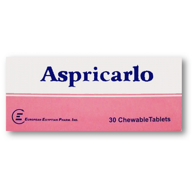 Aspricarlo 81 mg ( Acetylsalicylic Acid ) 30 chewable tablets