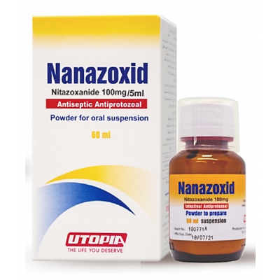 Nanazoxid 100mg/5ml ( nitazoxanide ) powder to prepare 60 ml oral suspension  