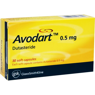 Avodart 0.5 mg ( Dutasteride ) 30 capsules