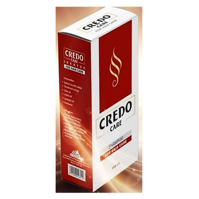 Credo care Shampoo Sufate Free ( Caffeine + Olive Oil + Jojoba Oil + Vitamin E + Lavender Oil + Panthenol ) 250 mL