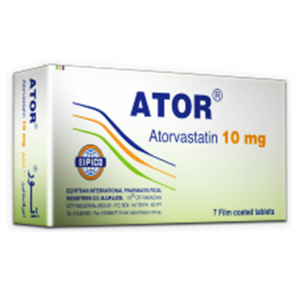 Ator 10 mg ( Atorvastatin ) 7 tablets