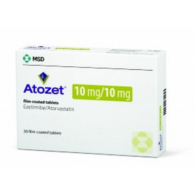 ATOZET ® 10 mg / 10 mg (  Ezetimibe / Atorvastatin ) 30 film-coated tablets