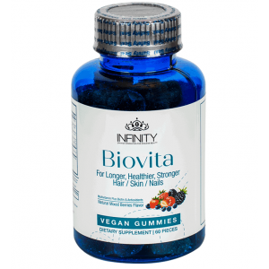 Biovita For Longer Healthier Stronger Hair Skin & Nails Infinity 60 vegan gummies
