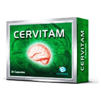 Cervitam ( Piracetam 400 mg + Vincamine 20 mg ) 20 capsules