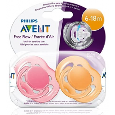 Avent Philips Freeflow pacifiers SCF178/64 6-18m PCS