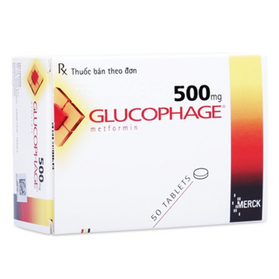 GLUCOPHAGE 500 mg ( metformin hydrochloride ) 50 film-coated tablets
