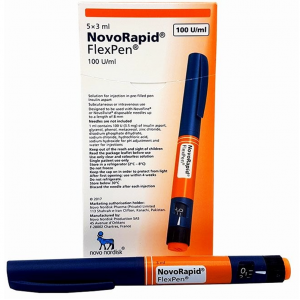NovoRapid FlexPen 100 units / ml ( insulin aspart ) 5 pre-filled FlexPen