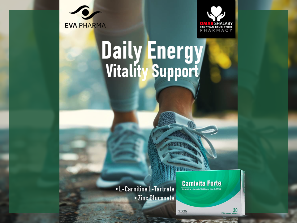 CARNIVITA FORTE DIETARY SUPPLEMENT ( L-CARNITINE L-TARTRATE 1000 MG + ZINC  GLUCONATE 50 MG ) 30 FILM-COATED TABLETS