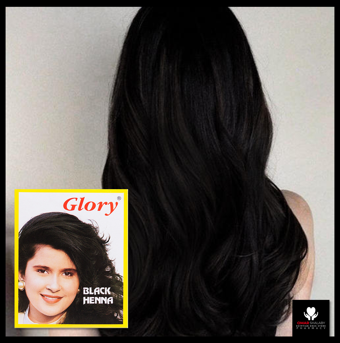GLORY BLACK HENNA HAIR DYE 10 GM SACHET