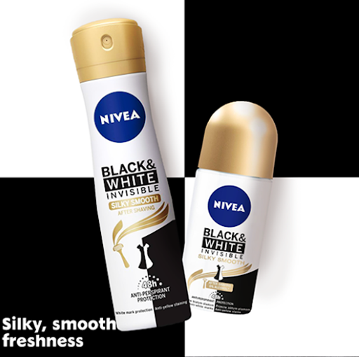 Nivea Black & White Invisible Silky Smooth Deodorant Roll-on Roll-on  Deodorant Antiperspirant Silky Smooth