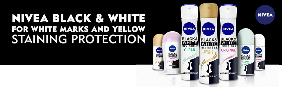 Nivea Black & White Invisible Silky Smooth antitranspirante em spray para  mulheres